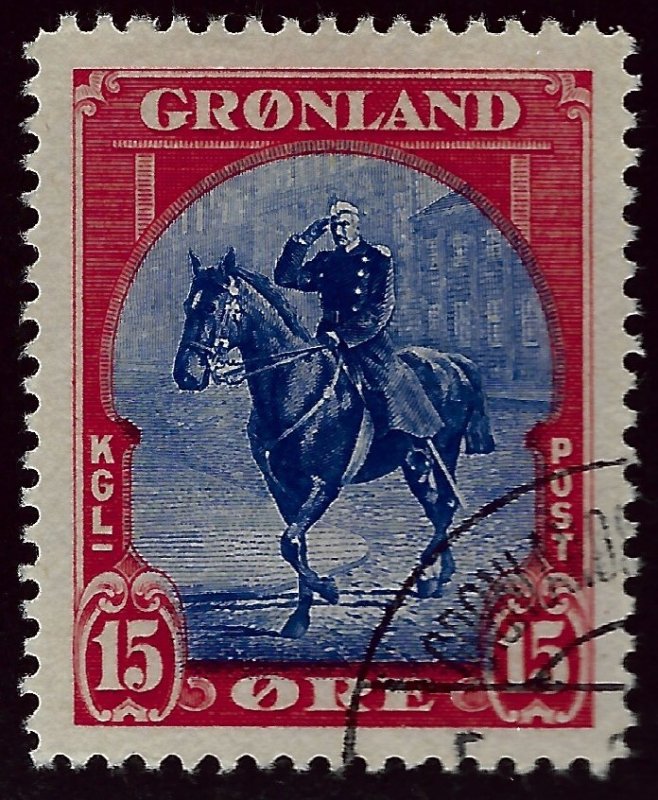 Greenland #14 Used F-VF. SCV$40.00.. Good Value!