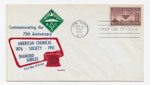 US 1002 (Me-29) 3c American Chemical Society on FDC Sanders Cachet ECV $25.00