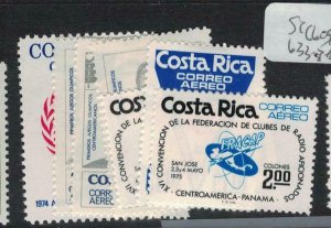 Costa Rica SC C609-12, 633-5 MOG (4ecl)