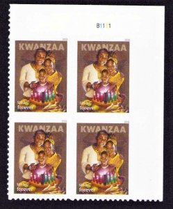 2018 US Stamp - Kwanzaa - Forever Plate Block of 4 MNH P#B1111 UR - SC# 5337