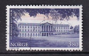 Norway #1207  used  1998  facade The Royal Palace 3.80k