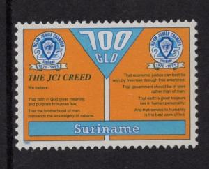 Surinam  #1019  MNH  1995    Nilom Junior Chamber