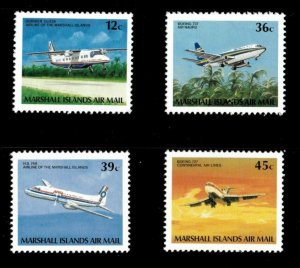 Marshall Islands Air Mail 1989 - Planes and Aircraft - Set of 4v - C22-25 - MNH