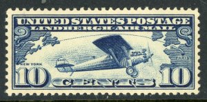 USA 1927 Airmail 10¢ Lindberrgh Margin Single  Scott C10 MNH Z899