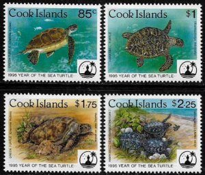 Cook Is #1199-1202 MNH Set - Year of the Sea Turtle
