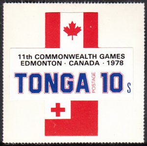 Tonga 1978 MH Sc #419 10s Flags of Canada, Tonga 11th Commonwealth Games