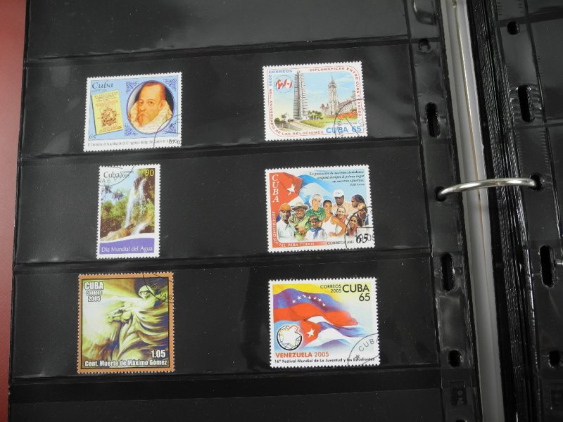 CUBA(2002-2008), Stamp Collection in stock pages(Kenmore binder)