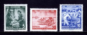 Germany (DDR) - Scott #255-257 - MH - SCV $6.85