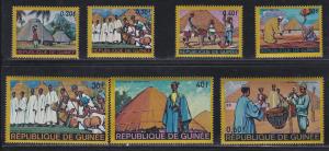 Burundi # 493-496, C100, African Homes & People, NH Half Cat