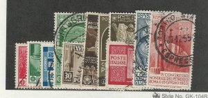 Italy, Postage Stamp, #242//693 (11 Different) Used, 1930-55