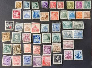 WW2 WWII Nazi Germany Third Reich NSDAP Occupation of Czech stamp collection