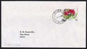 NIUE 1985 local 5c rate cover ALOFI cds....................................A7953