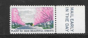 #1368 MNH Mail Early Single