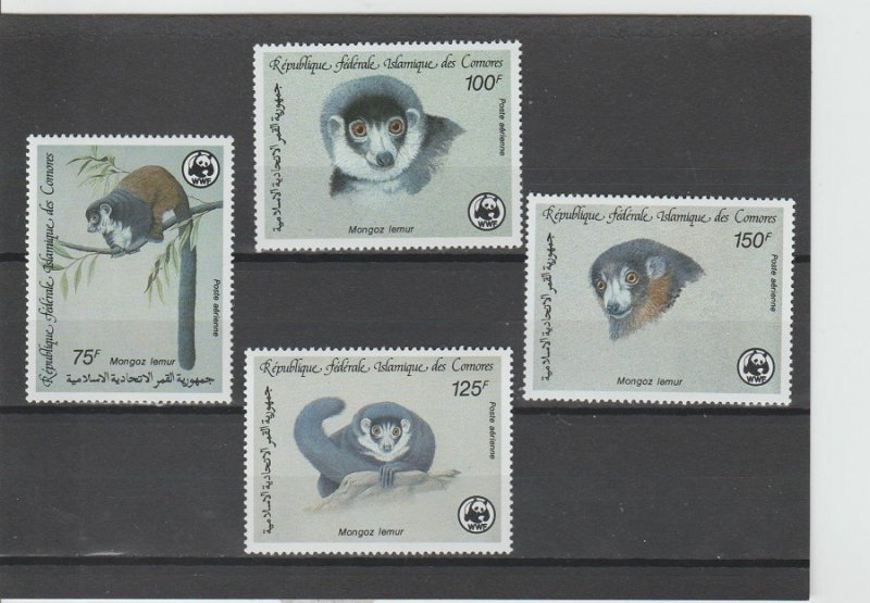 Comoro Islands  Scott#  C171-C174  MNH  (1987 Mongoose Lemur)