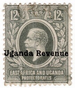 (I.B) KUT Revenue : Uganda Duty 12c (1918)