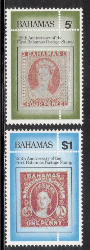 BAHAMAS 1984 Stamps 125th Anniversary; Scott 553-54, SG 673-74; MNH