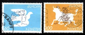 Switzerland # 958-59 ~ Cplt Set of 2 ~ Used, HMR