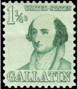 U.S.#1279 Gallatin 1 1/4c Single, MNH.