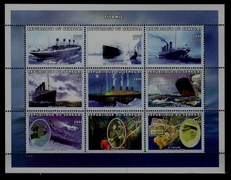 Senegal 1386 MNH m/s Ships/Titanic SCV11