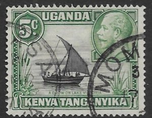 Kenya-Uganda 47   1935   5c ty II   fine used