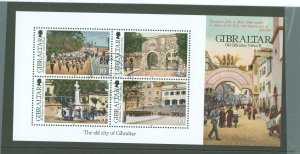 Gibraltar #1346 Used Souvenir Sheet