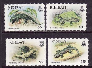 Kiribati-Sc#480-3- id9-unused NH set-Lizards-1986-please note there is gum glaze