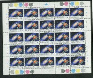 1988 Barbados Postage Stamps #735-738 Full Sheets Set- Harry Bayley Obsveratory