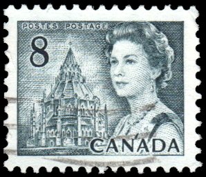 Canada 544 - Used - 8c Elizabeth II / Library of Parliament (1971) +