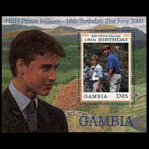 GAMBIA 2000 - Scott# 2248 S/S Prince William NH