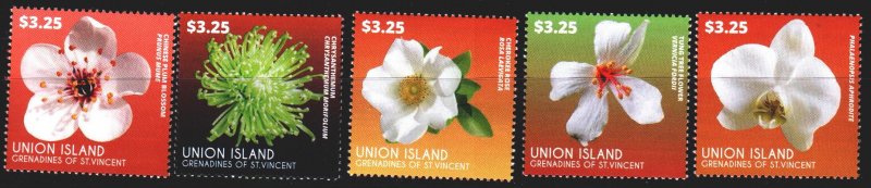 Saint Vincent and the Grenadines. 2015. 810-14. Flowers, flora. MNH.