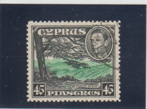 Cyprus  Scott#  153  Used  (1938 Forest Scene)