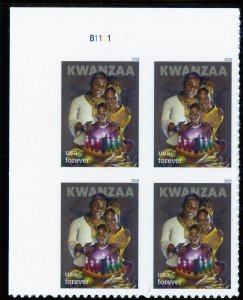 US 5337  Kwanzaa - Forever Plate Block of 4 - MNH - 2018 - B1111 UL