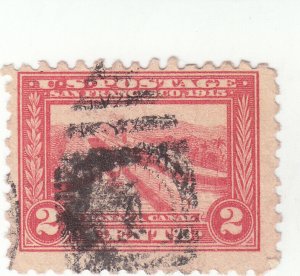 Scott #402 - 2c Carmine - Panama Canal - Used