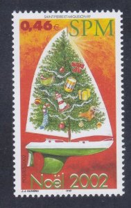 St Pierre & Miquelon 747 MNH 2002 Christmas Issue Very Fine