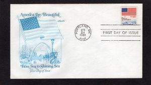 1891 Flag & Lighthouse, FDC coil Artmaster