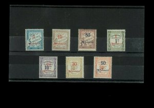 French Morocco SC# J10-16 LMH. Cat.80.00. Better Item.