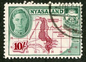 5861 BCX Nyasaland 1945 Scott# 80 used (offers welcome)