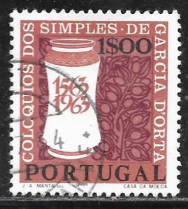 Portugal 923: 1e Medicine Jar and Stylized Healing Plants, used, VF