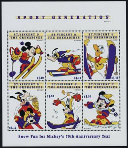 St Vincent 2660-5 MNH Disney, Winter Sports