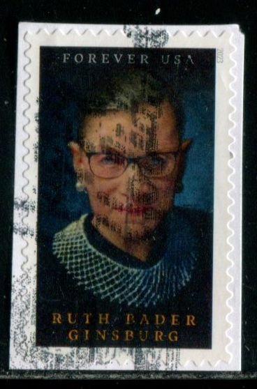 5821 US (66c) Ruth Bader Ginsburg SA, used on paper