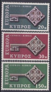 Cyprus Sc #314-316 Mint Hinged