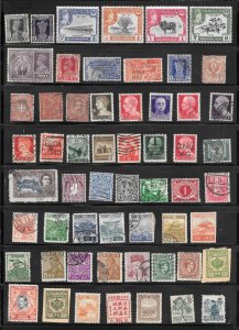 WORLDWIDE Mixture Lot Page #624  PAGE of 50+ Stamps. Collection / Lot