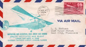 US National Air Carnival Mid-West Air Races Labor Day 1950 Cover