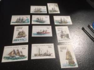 Australian Antarctic Territory sc L37,L38, L40-L42, L47-L50, L52 MNH Ships