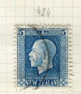 NEW ZEALAND; 1915-30 early GV portrait issue used SG Identified Shade of 5d.