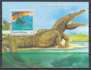 Guinea Bissau, 2003 issue. Dinosaurs s/sheet.