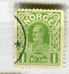 NORWAY; 1910 early Haakon issue fine used 1K. value