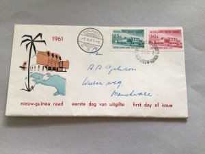Netherland New Guinea 1961 first day  multi stamp postal cover 66250 