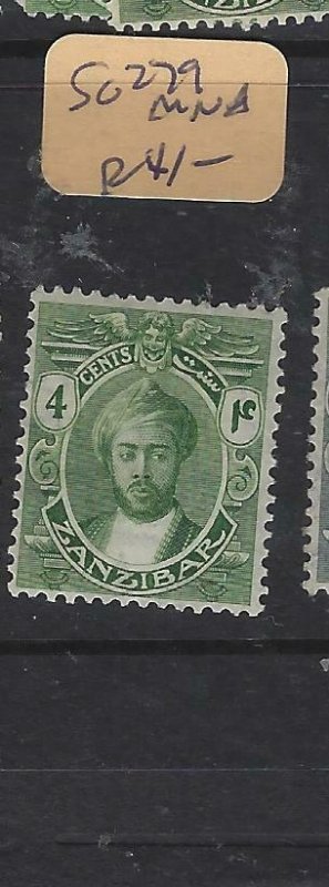 ZANZIBAR  (PP0705B)   SULTAN  4C    SG 279   MNH