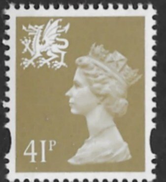 Great Britain-Wales # WMMH64   41p QE II  (1) Mint NH